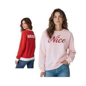 Wound Up Nice And Naughty Red and Pink Sweatshirts